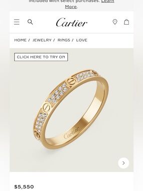 Cartier love ring